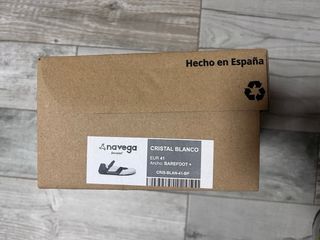 Zapatos Navega Barefoot Modelo cristal Blanco.