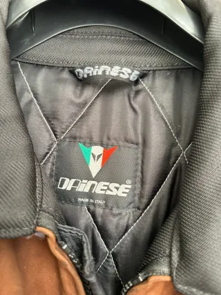 Chaqueta Dainese Cuero Marrón y Negro