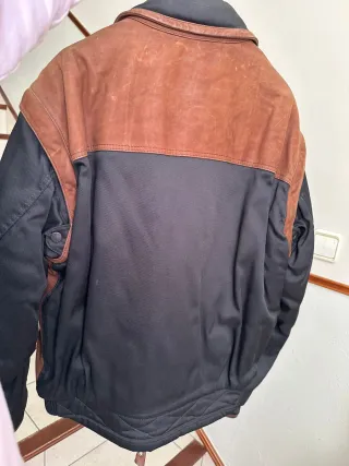 Chaqueta Dainese Cuero Marrón y Negro