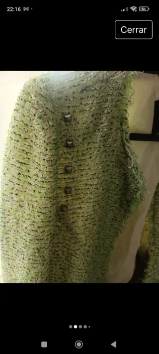 Chaqueta Zara verde y amarilla