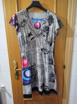 Vestido Desigual manga corta estampado