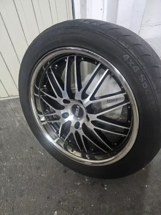 Juego de 4 llantas Aluminio con neumáticos