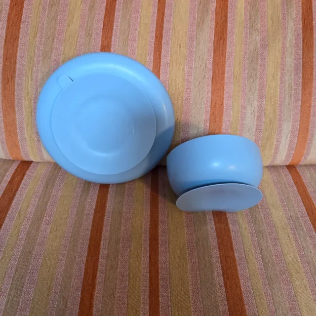 Set de plato y cuenco de silicona  antideslizante