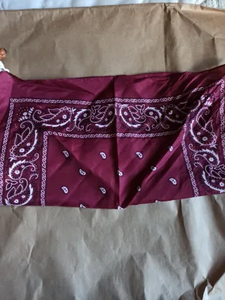 Pañuelo Bandana Rojo y Blanco