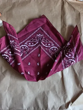 Pañuelo Bandana Rojo y Blanco