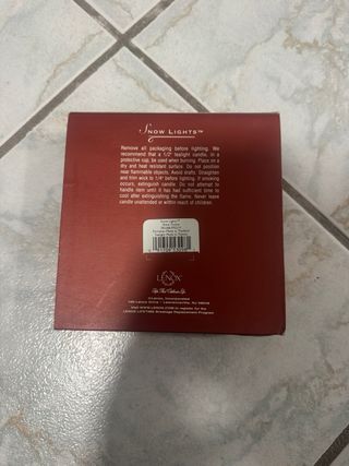 Lenox Snowlights Porcellana Bianco