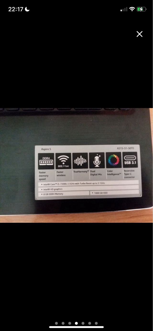 Portátil Acer Aspire 5 Rojo/Plata