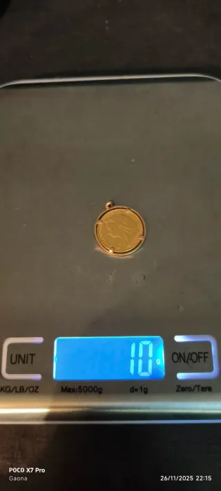 Colgante Soberano Oro Reina Victoria 1900