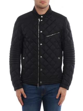 Chaqueta Moncler Negra, plumón Ligero Motero