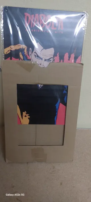 Diabolik poster a targa in alluminio