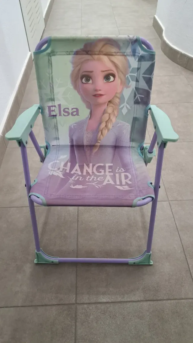 Silla plegable infantil de Elsa de Frozen