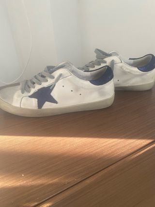 Golden Goose Sneakers Blancas y Azules