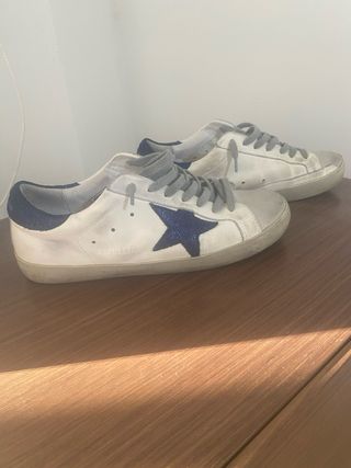 Golden Goose Sneakers Blancas y Azules