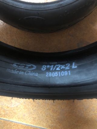 2 Cubiertas y 1 Cámara Patinete Eléctrico