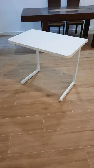 Escritorio patas forja metal y madera