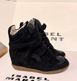 Isabel Marant Botines con cuña negros