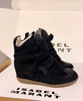 Isabel Marant Botines con cuña negros