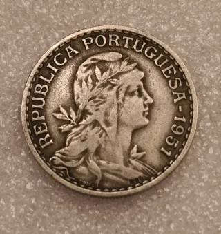 1951 Moneta 1 Escudo Portoghese