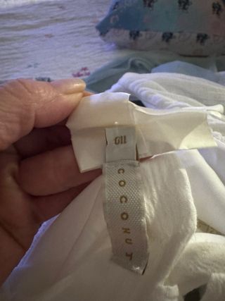 Vestido Comunión Talla 10 Blanco y Verde menta