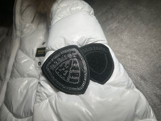 Giubbotto Blauer Bianco con Cappuccio