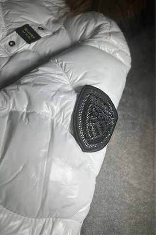 Giubbotto Blauer Bianco con Cappuccio