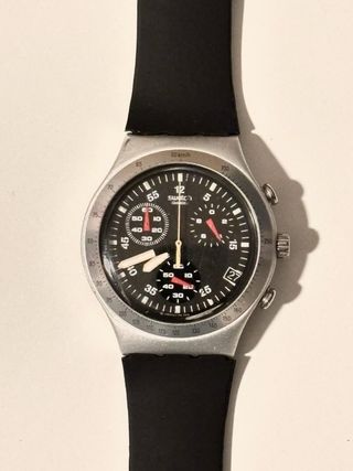 Swatch Irony Aluminium Cronógrafo Negro