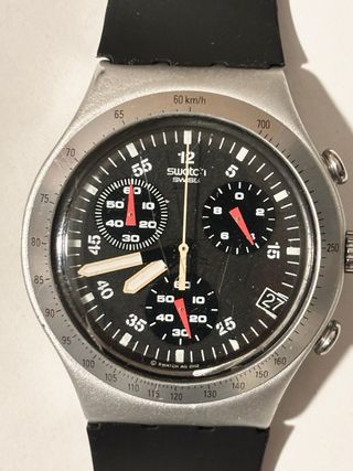 Swatch Irony Aluminium Cronógrafo Negro