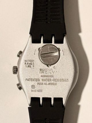 Swatch Irony Aluminium Cronógrafo Negro