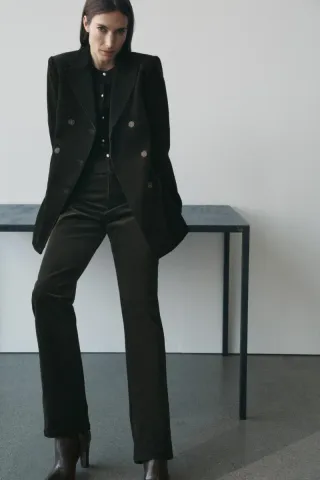 Pantalones pana Zara rectos T. M