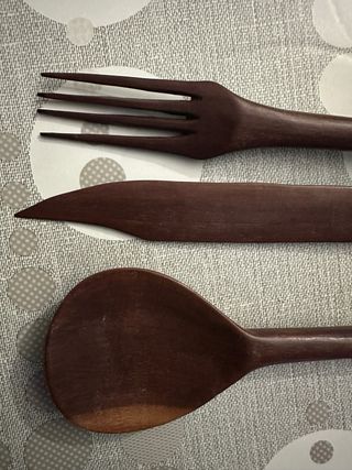 Set posate legno africane