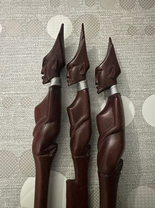 Set posate legno africane