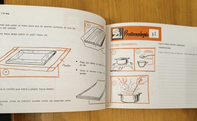 Libro pretecnologia antiguo escolar