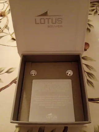 Pendientes Lotus Plata 925M Árbol de la Vida