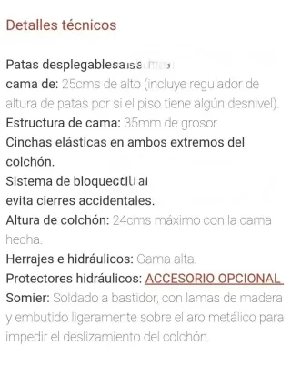 Cama Abatible Vertical Blanca