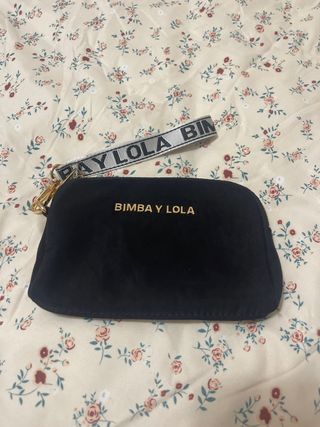 BIMBA Y LOLA Cartera/Monedero Negro Dorado