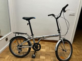 Bicicleta Plegable Plata