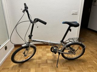 Bicicleta Plegable Plata
