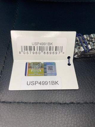 Reloj U.S. Polo Assn. Negro y Plateado