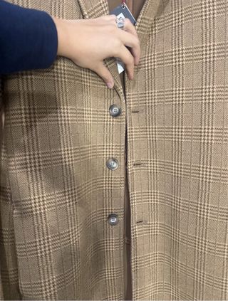 Cappotto lungo uomo beige/marrone