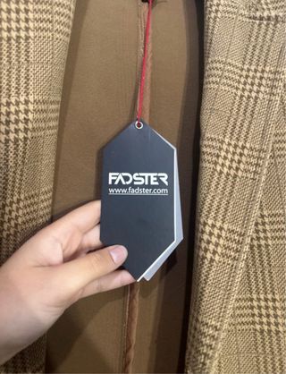 Cappotto lungo uomo beige/marrone