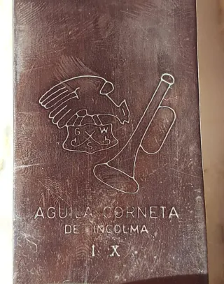 Machete decorativo con funda de Aguila Corneta.Inc