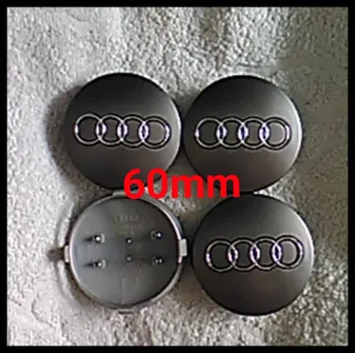 Tapabujes Audi gris 60mm centro rueda llanta logo