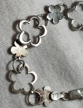 Pulsera Plata Ley Flores + Regalo