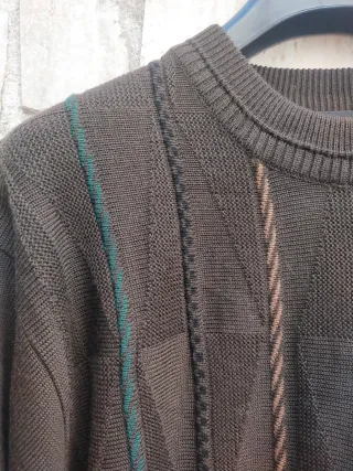 Maglione vintage verde oliva