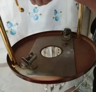 Lámpara de techo metal y metacrilato