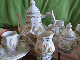 Juego de café porcelana antiguo