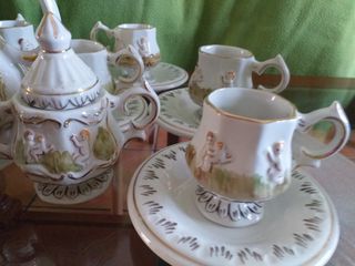 Juego de café porcelana antiguo