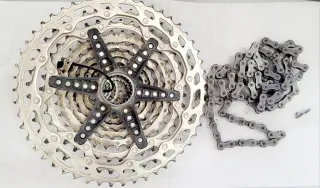 Cassette Shimano Deore CS-M6100 12V 10-51 + Cadena