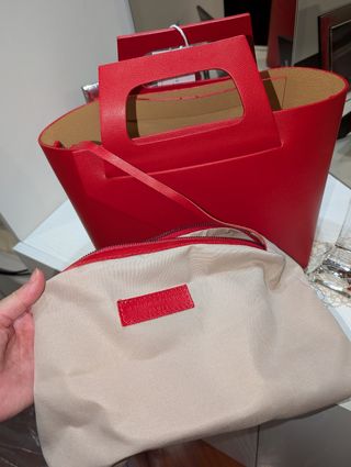 Borsa Maison Héritage Pelle Rossa