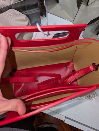 Borsa Maison Héritage Pelle Rossa